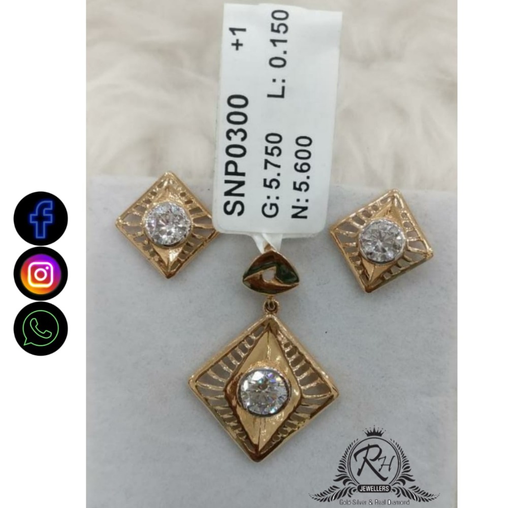 22 carat gold classical ladies earrings set RH-ER682