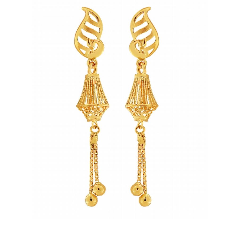 916 gold fancy latkan earring pj-e003