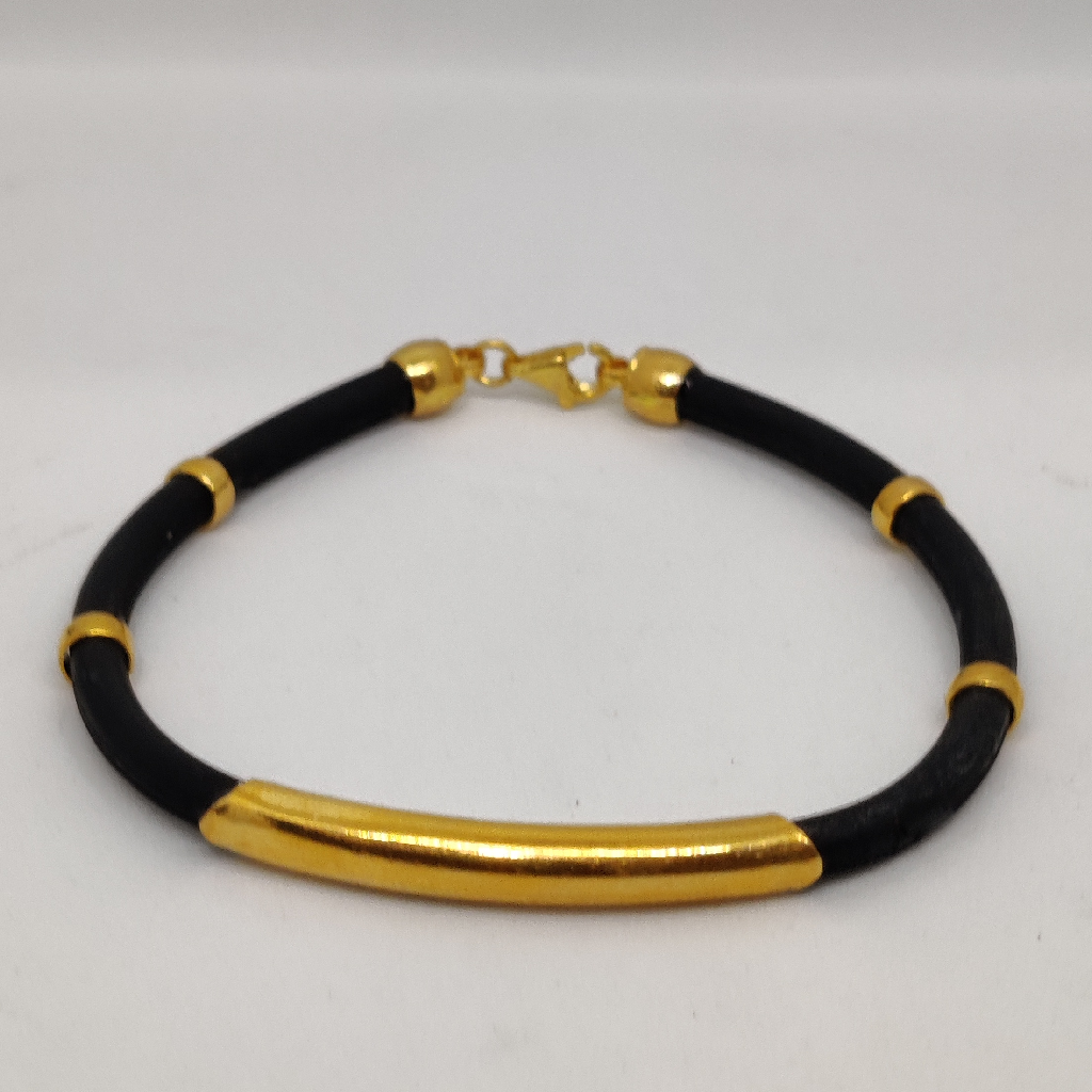 916 Gold Fancy Gent's Bracelet