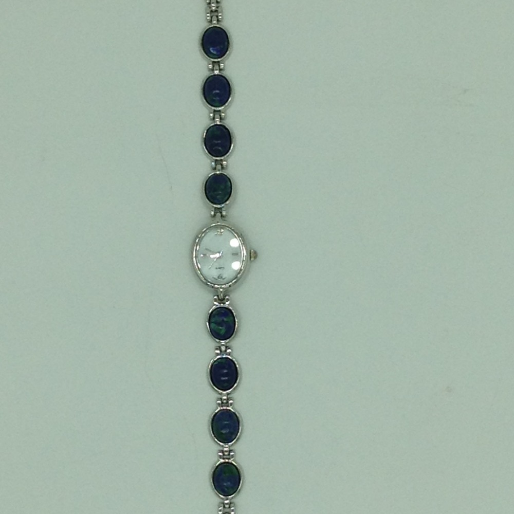 Natural lapis lazuli oval designer watch jbg0228