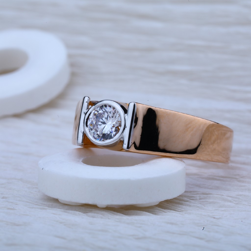 Rose Gold Solitaire Ring-RMR16