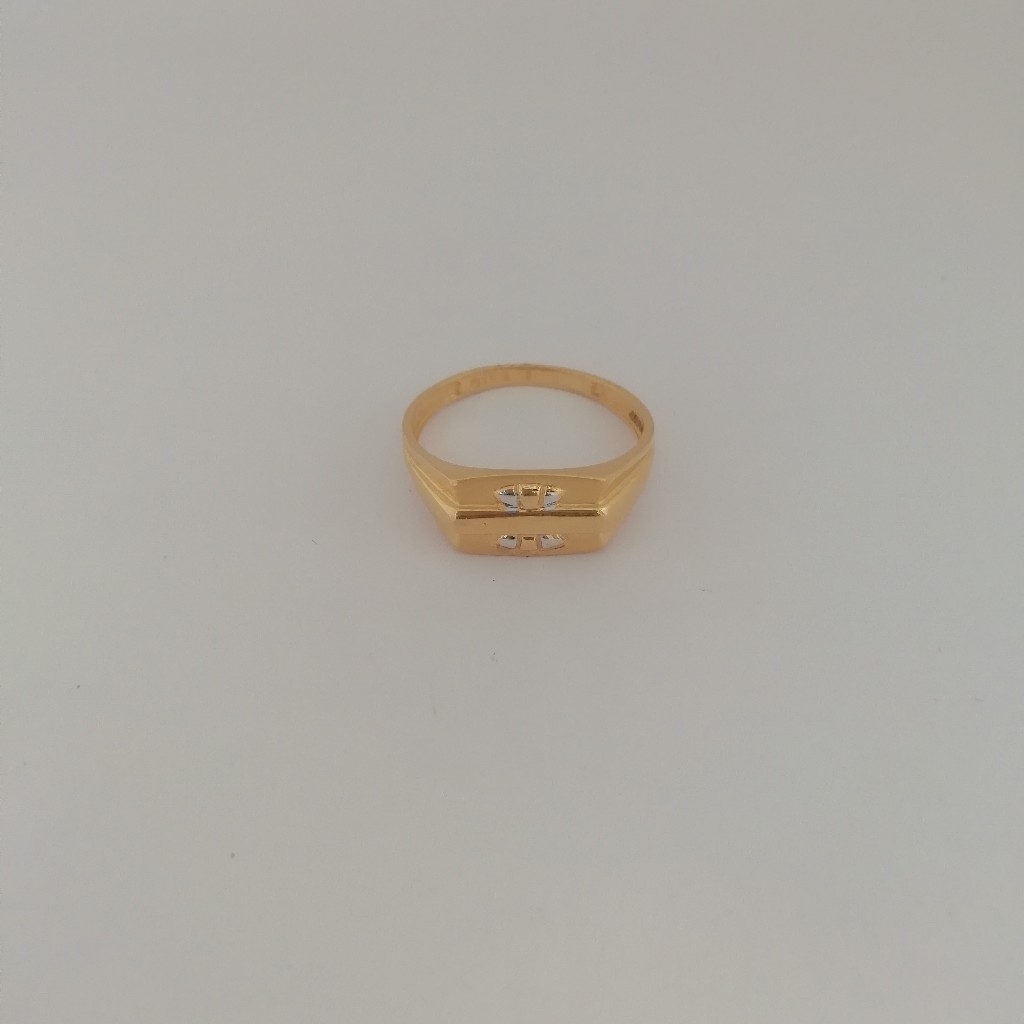 916 gold casting rodium Gents ring