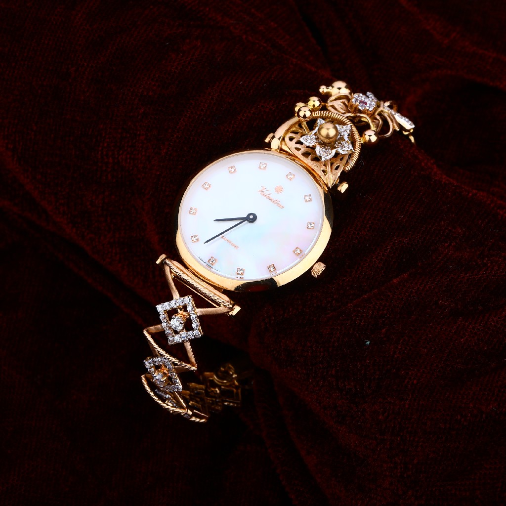 Rose Gold Diamond Watch-RLW55