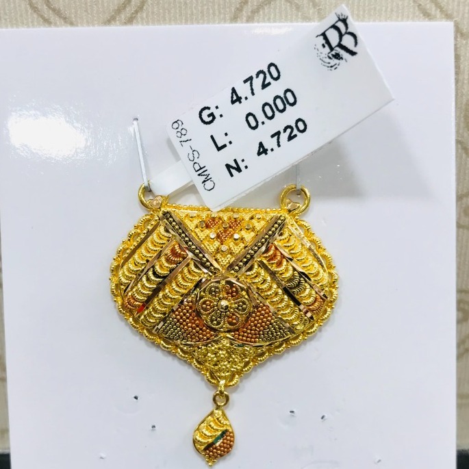 22 carat gold traditional ladies mangalsutra RH-MN766