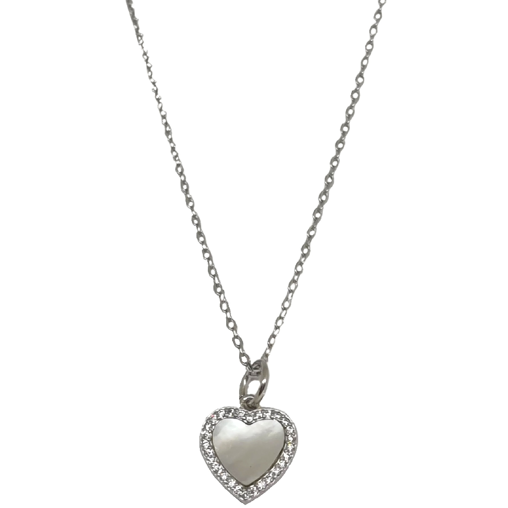 Heart Shape Pendant With Chain In 925 Sterling Silver MGA - CHS2173