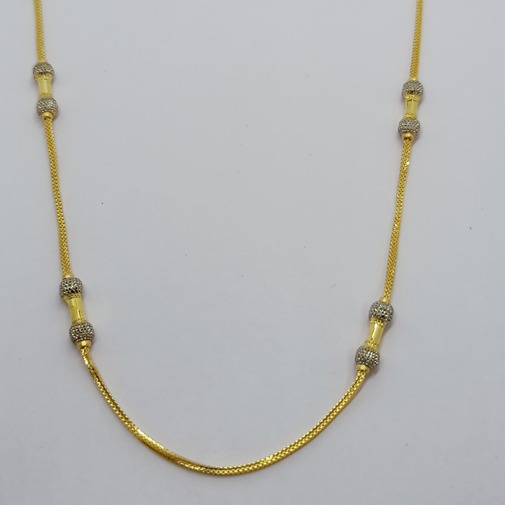  Plain fancy gold chain