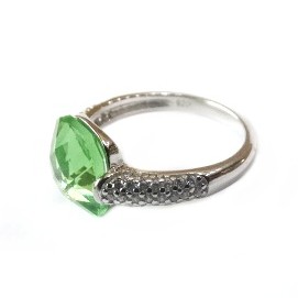 925 Sterling Silver Colour Stone Ring MGA - LRS1560