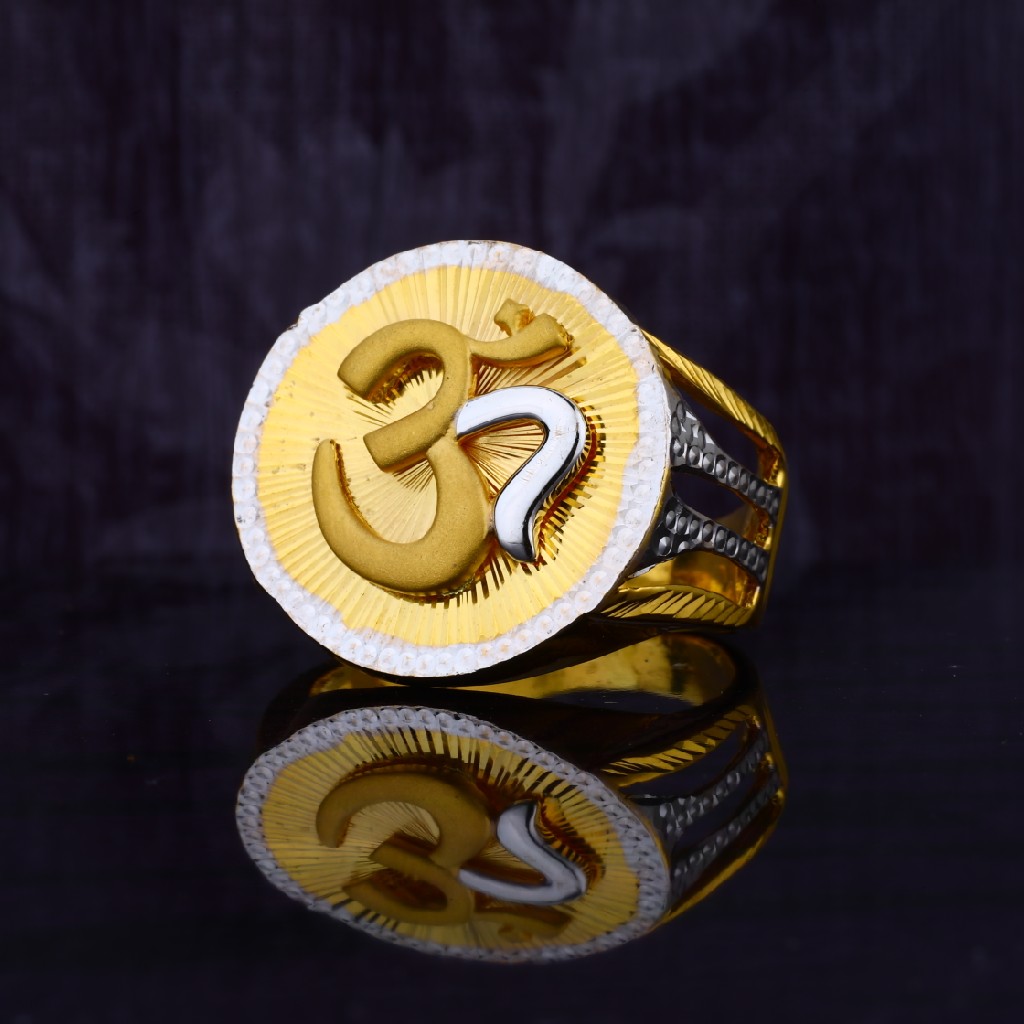 Buy quality Mens 22ct Om Design God Gold Ring-MGR14 in Ahmedabad