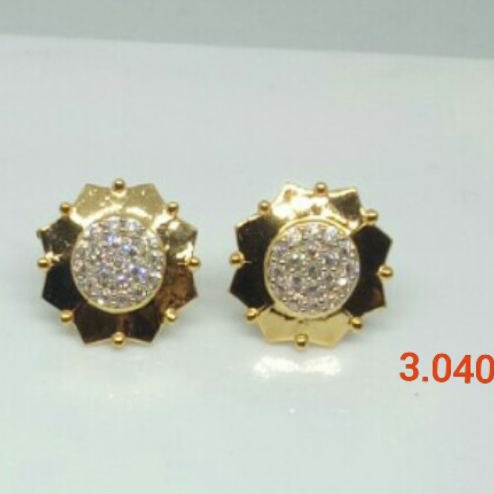 Gold Regal Design Earrings