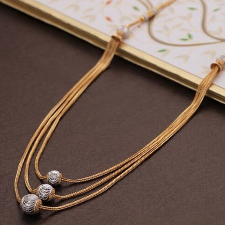 22K plain Gold Necklace Fancy  Jewellery For Women