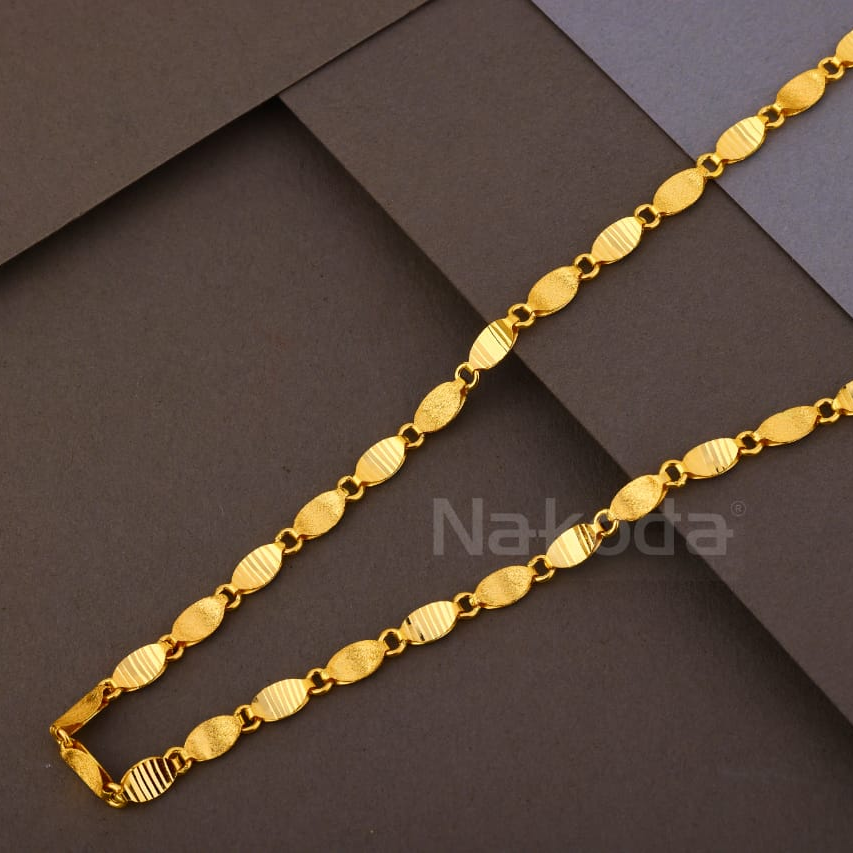 916 Gold Hallmark Men's Delicate Choco Chain MCH808