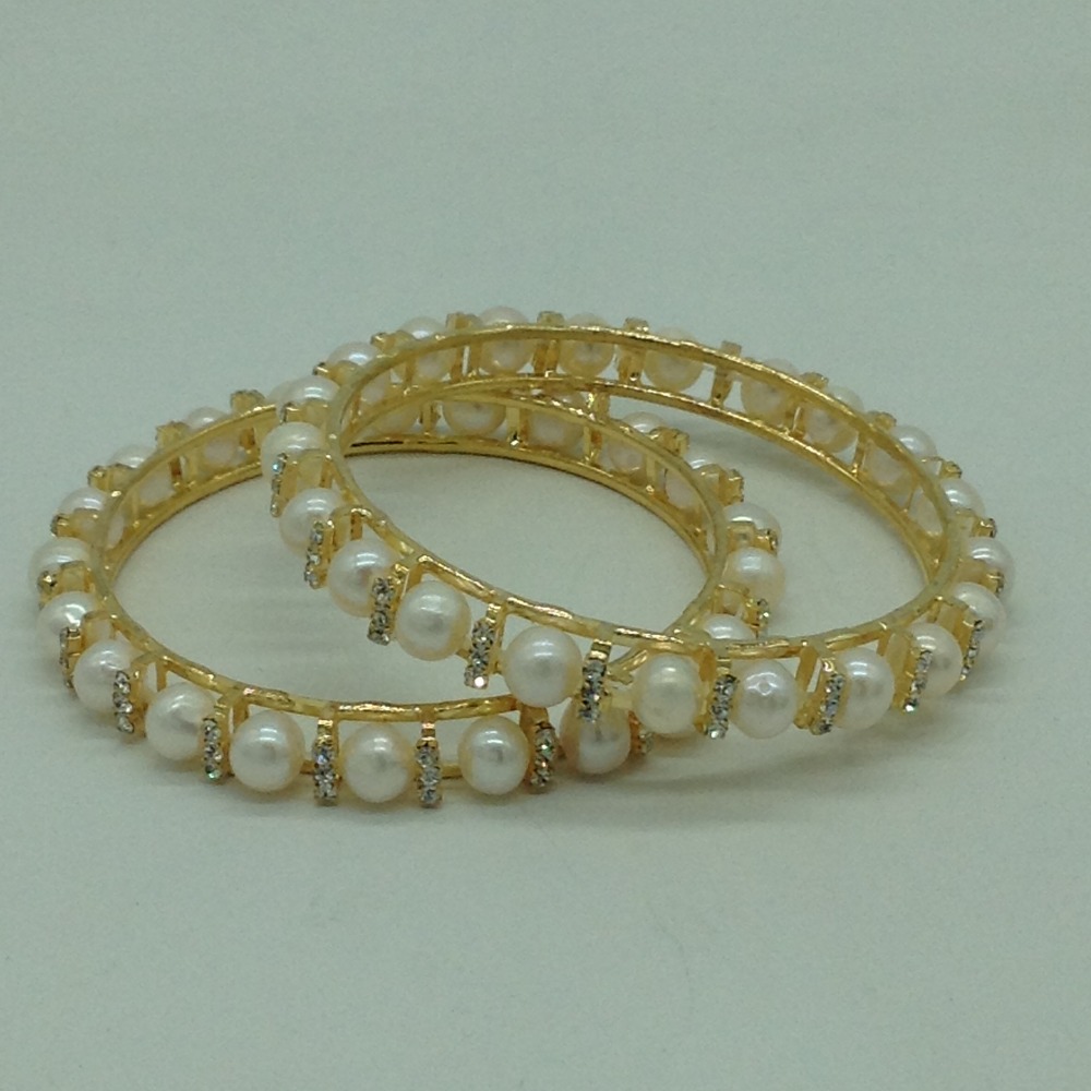 Pearls CZ Fancy Bangles JBG0305