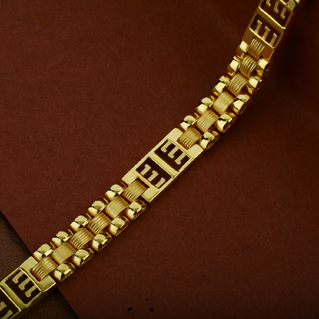 Mens 916 Gold Cartier Cz Bracelet-MCRB20