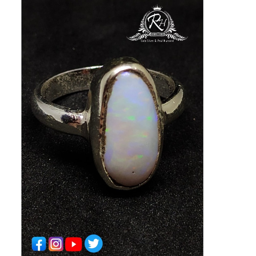 Silver opal stone rings RH-RB368