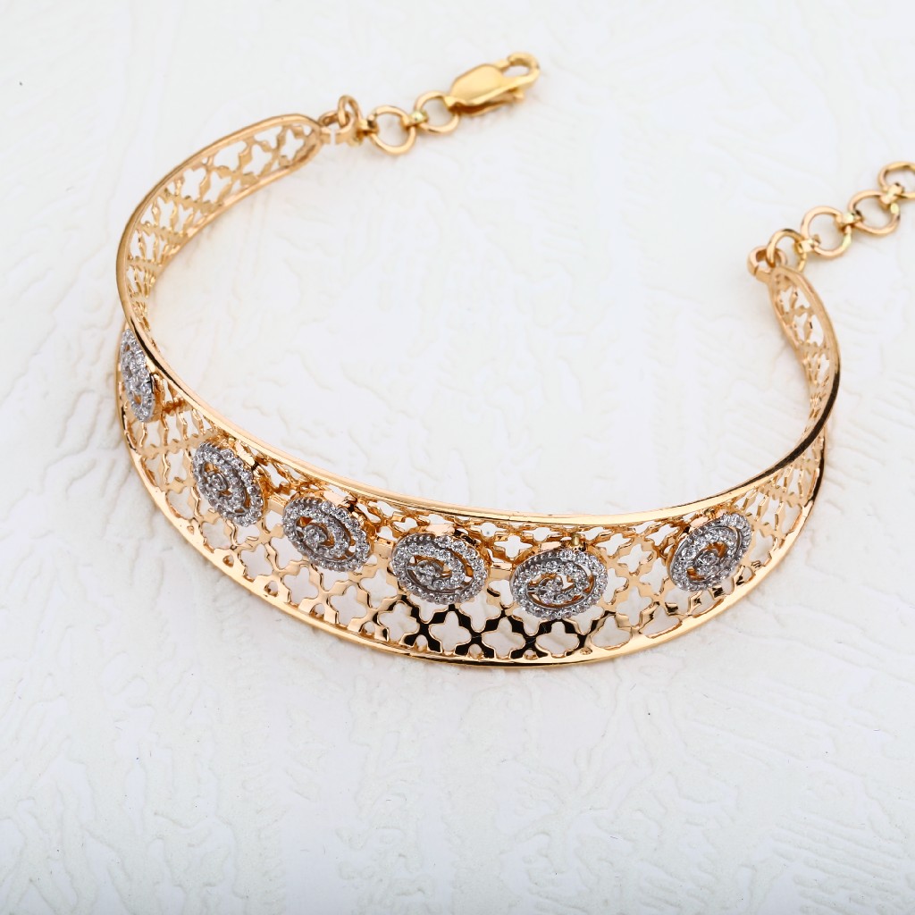 Ladies Rose Gold Kada-RLKB02