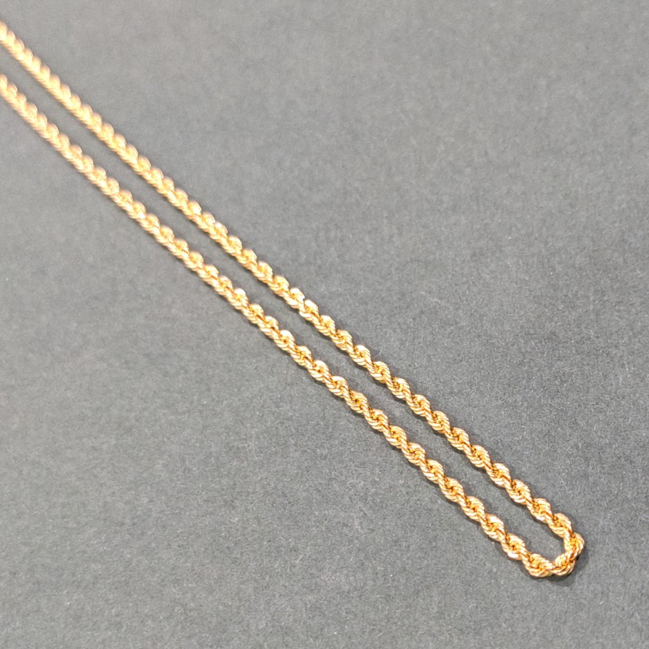 22 carat 916 gold lightweight chain