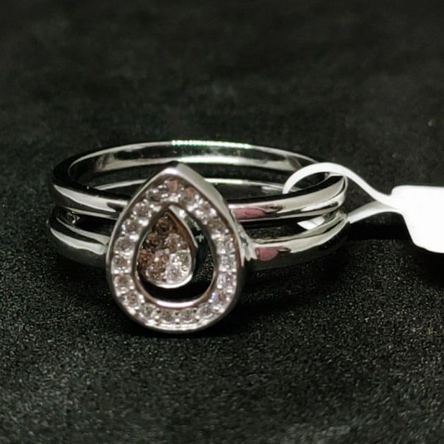1 CT Pear Cut Ruby & CZ Diamond White Gold Over On 925 Sterling Silver –  atjewels.in