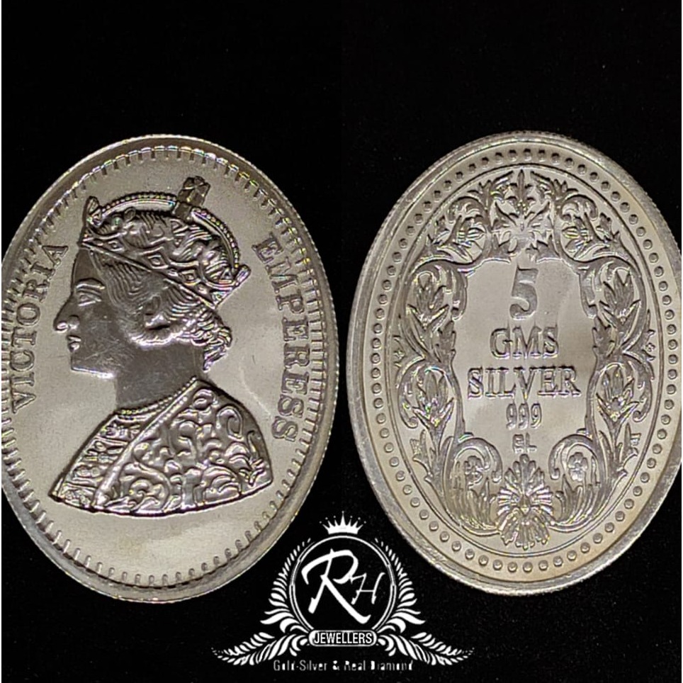 silver 999 raja rani coin RH-BR982