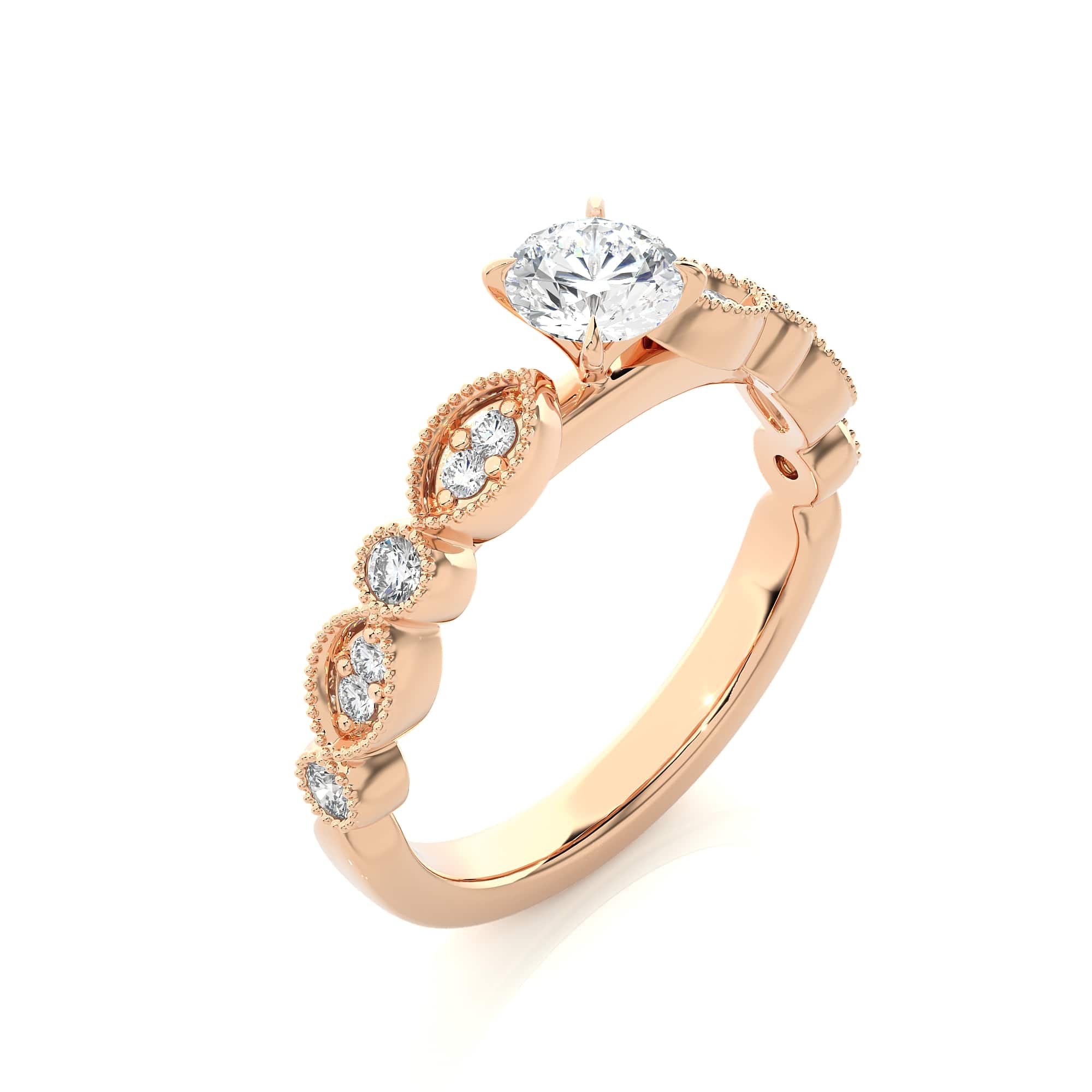 Uniquely Design Solitaire Ring RG