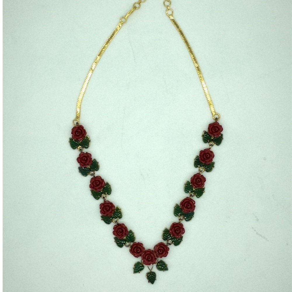 Coral and jade hot sale necklace sets