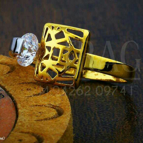Fancy Designer Solitar Stone Ladies Ring LRG -0401