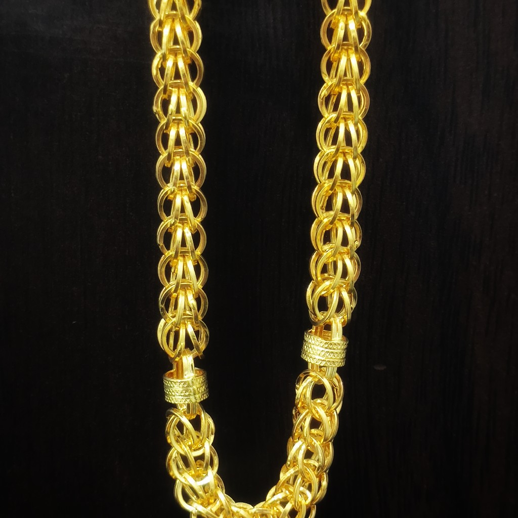 916 gold heavy look chain 20gm