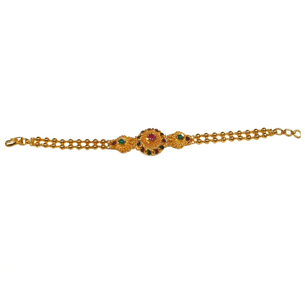 22k gold antique bracelet mga - gb004