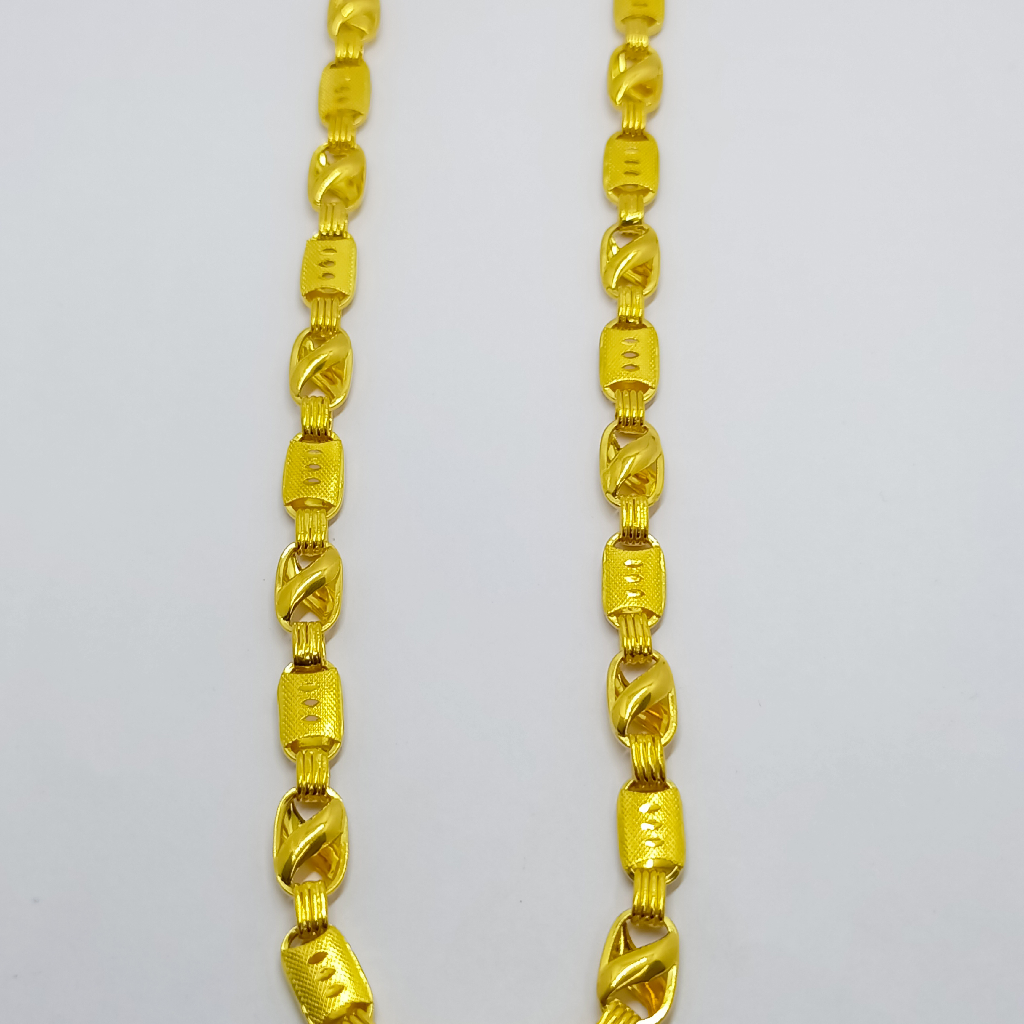 916 hollow Unique gold chain