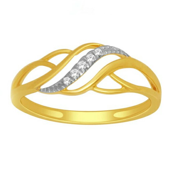 18k gold real diamond ring mga - rdr0028