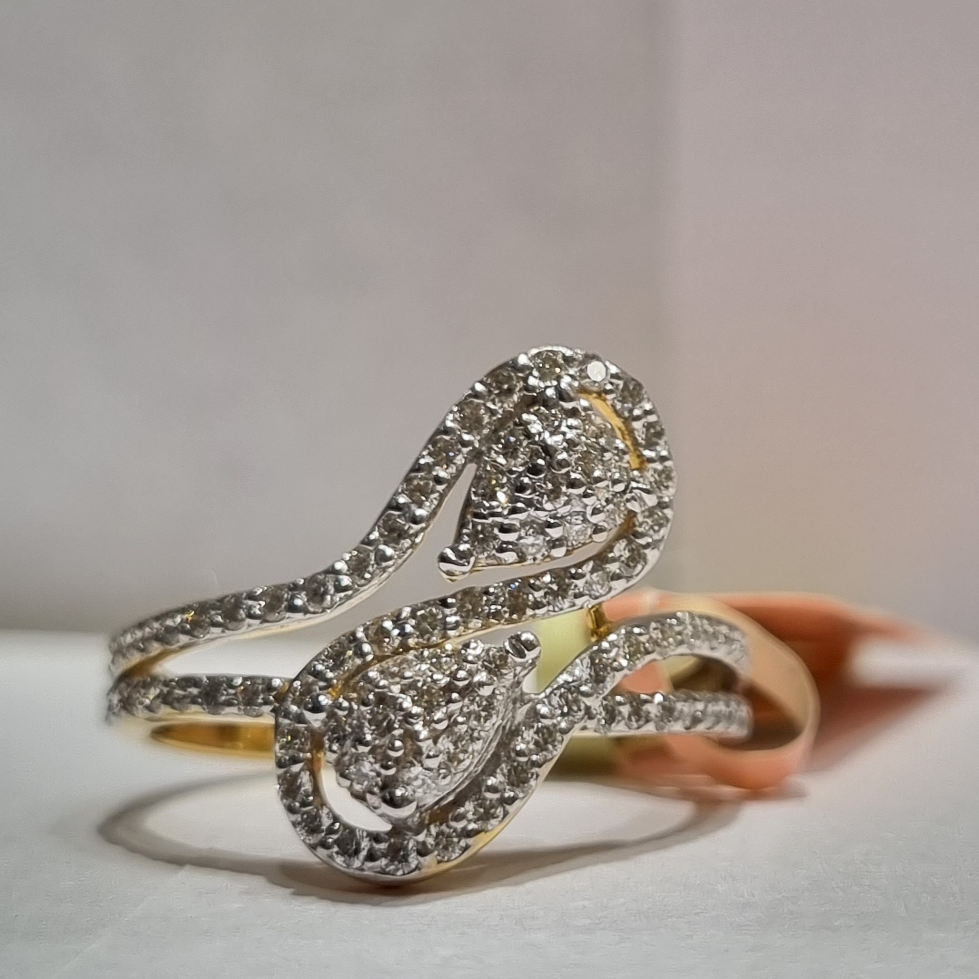 cross pear ring