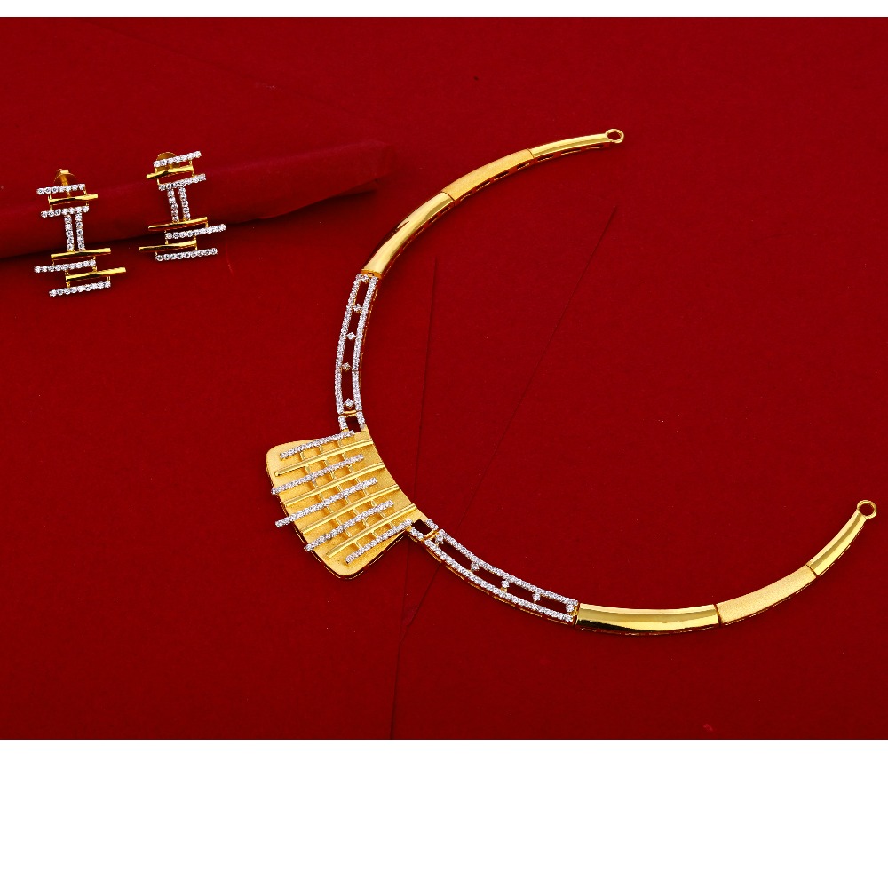 22CT Gold CZ Women's Necklace Set LN252