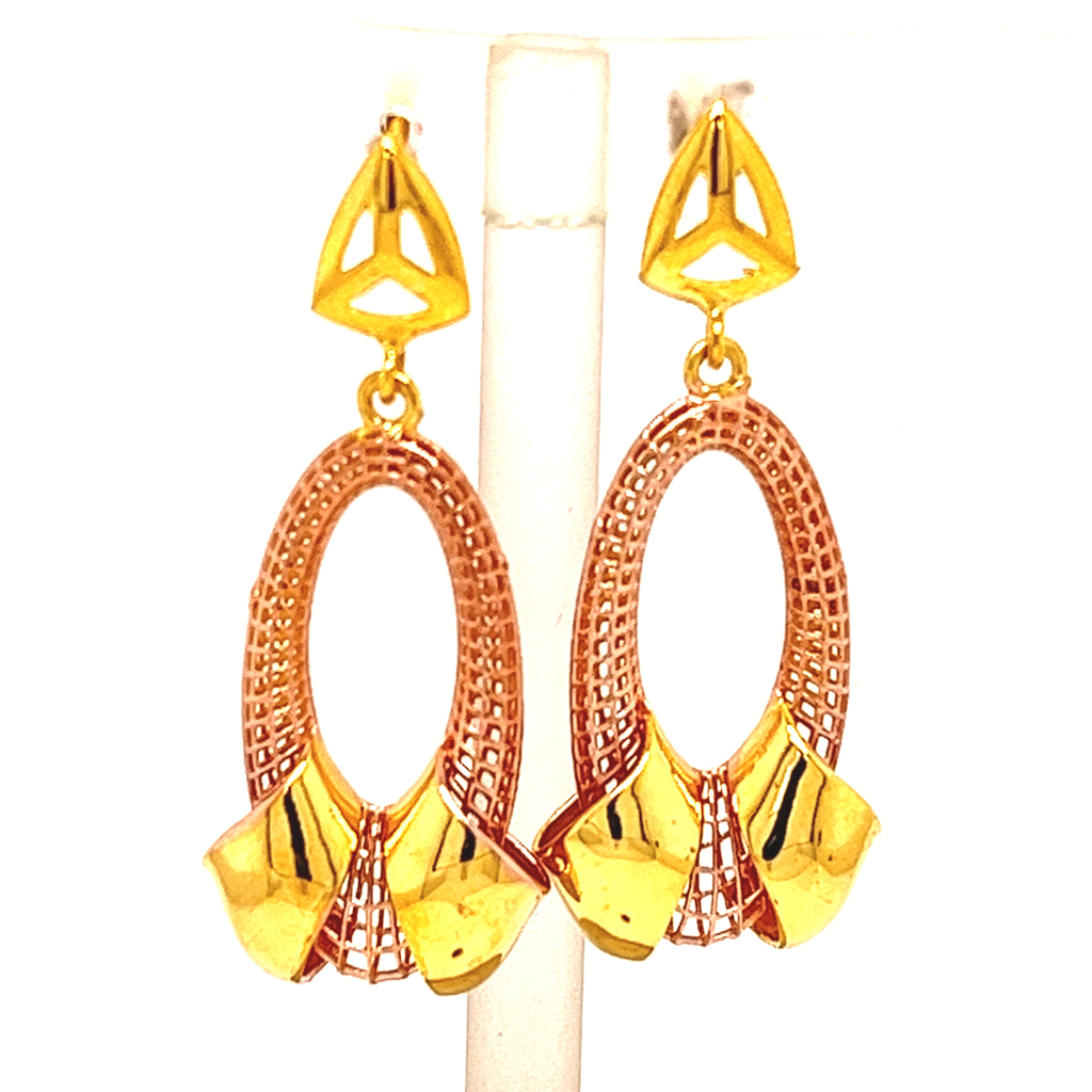 Fringe Fashion Gold long earrings