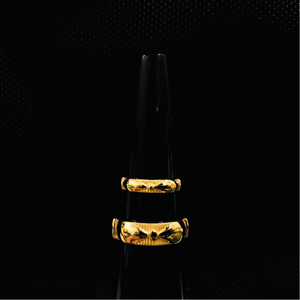 916 Gold Stylish Couple Ring KDJ-R040