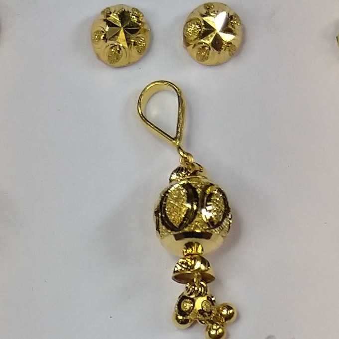 916 gold fancy pendant set akm-ps-085