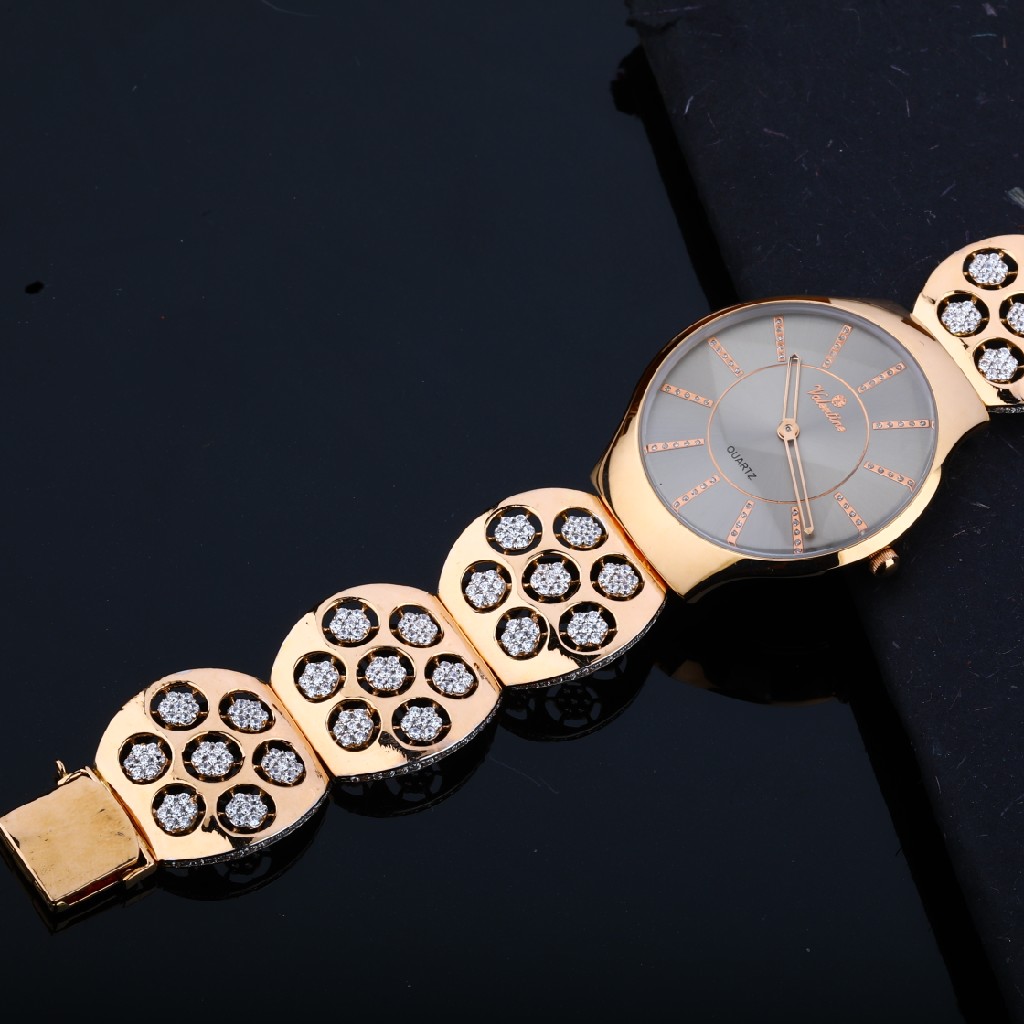 Mens Rose Gold 18K Designer Valentine Dial Watch-RMW03