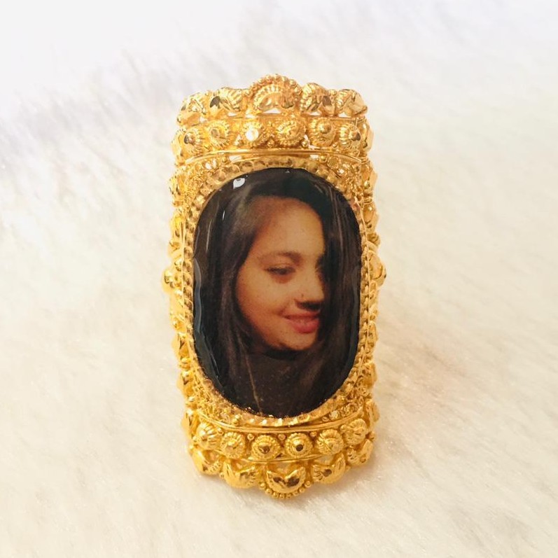 916 Gold Fancy Photo Mina Ring