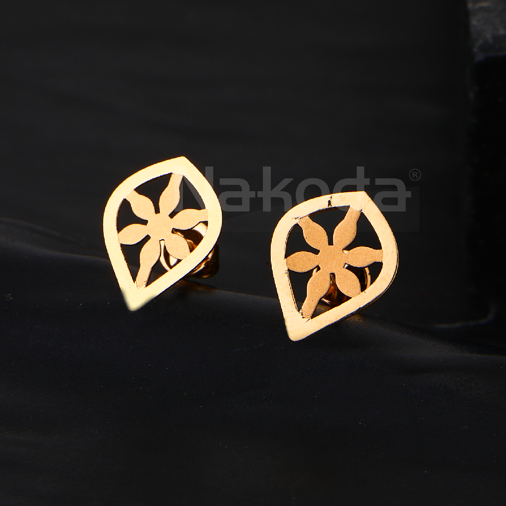 750 Rose Gold Women's Designer Hallmark Earring RE259