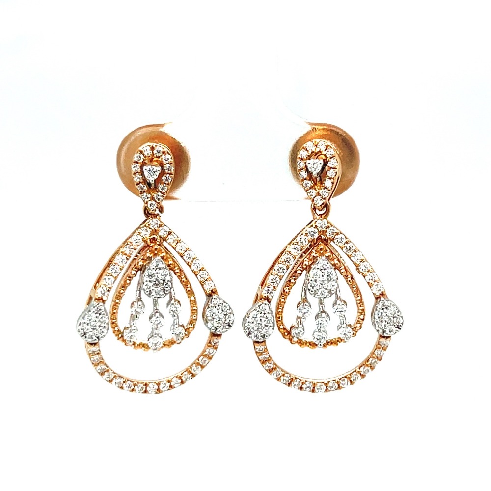 Tear Drop Royale Diamond Earrings