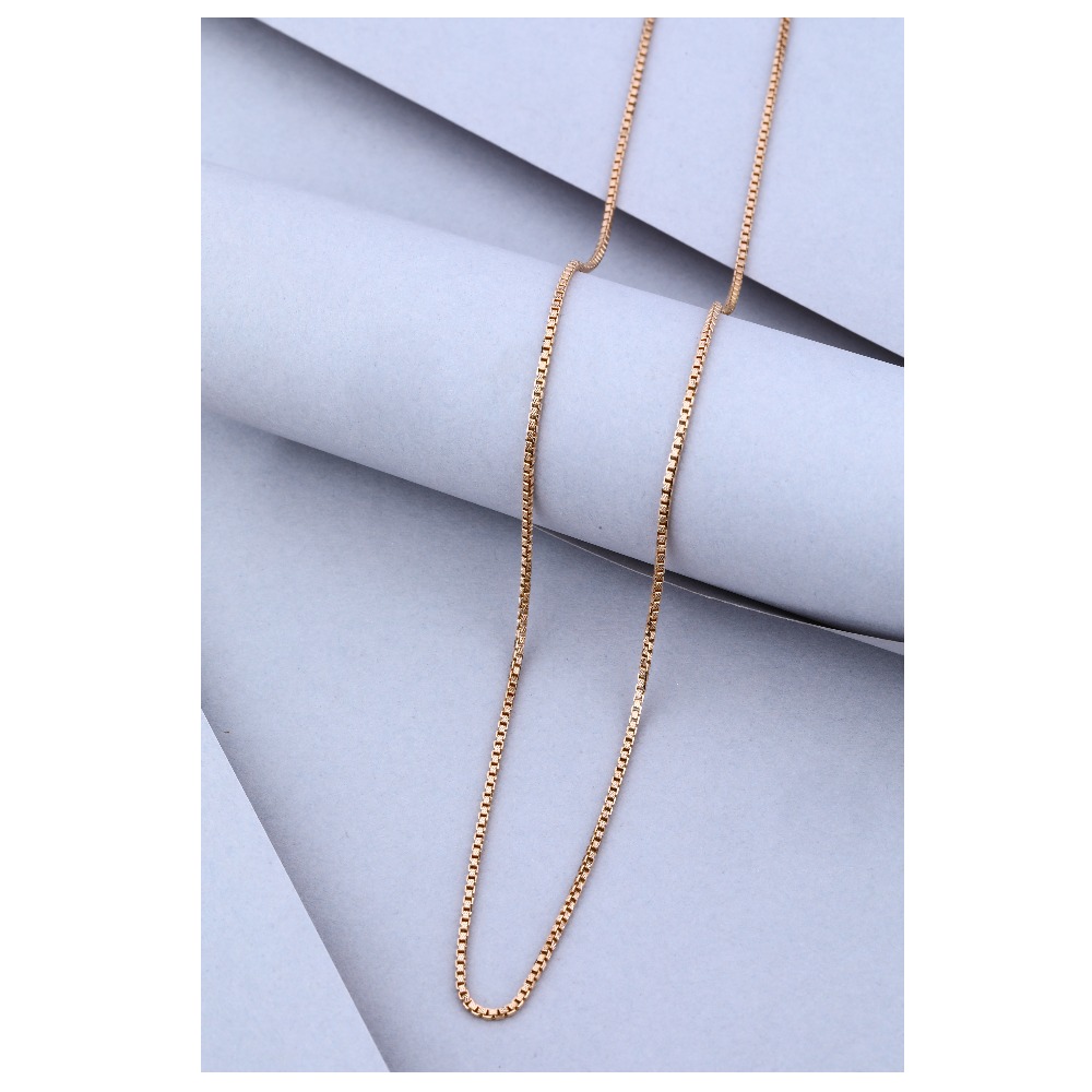 22KT Gold Hollow Box Chain 