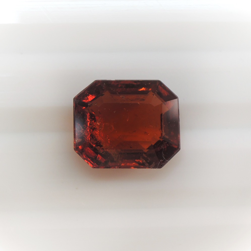 3.74ct rectangle natural hessonite-gomed KBG-G003