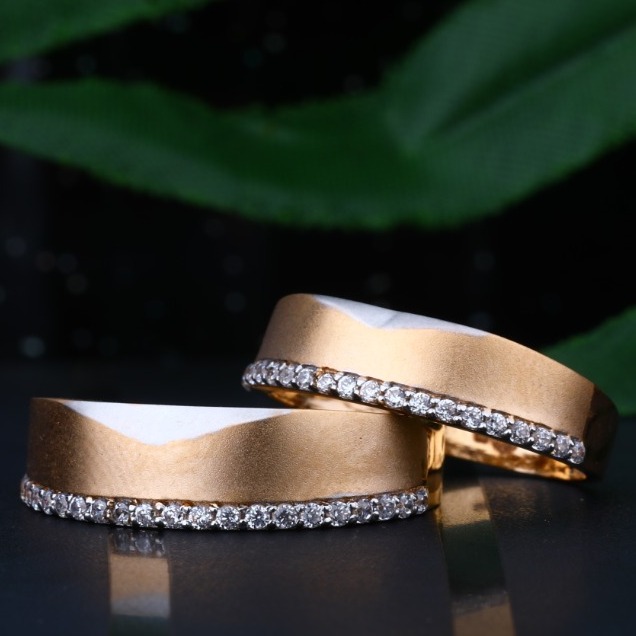 916 Gold Couple Stylish Ring GJ-456