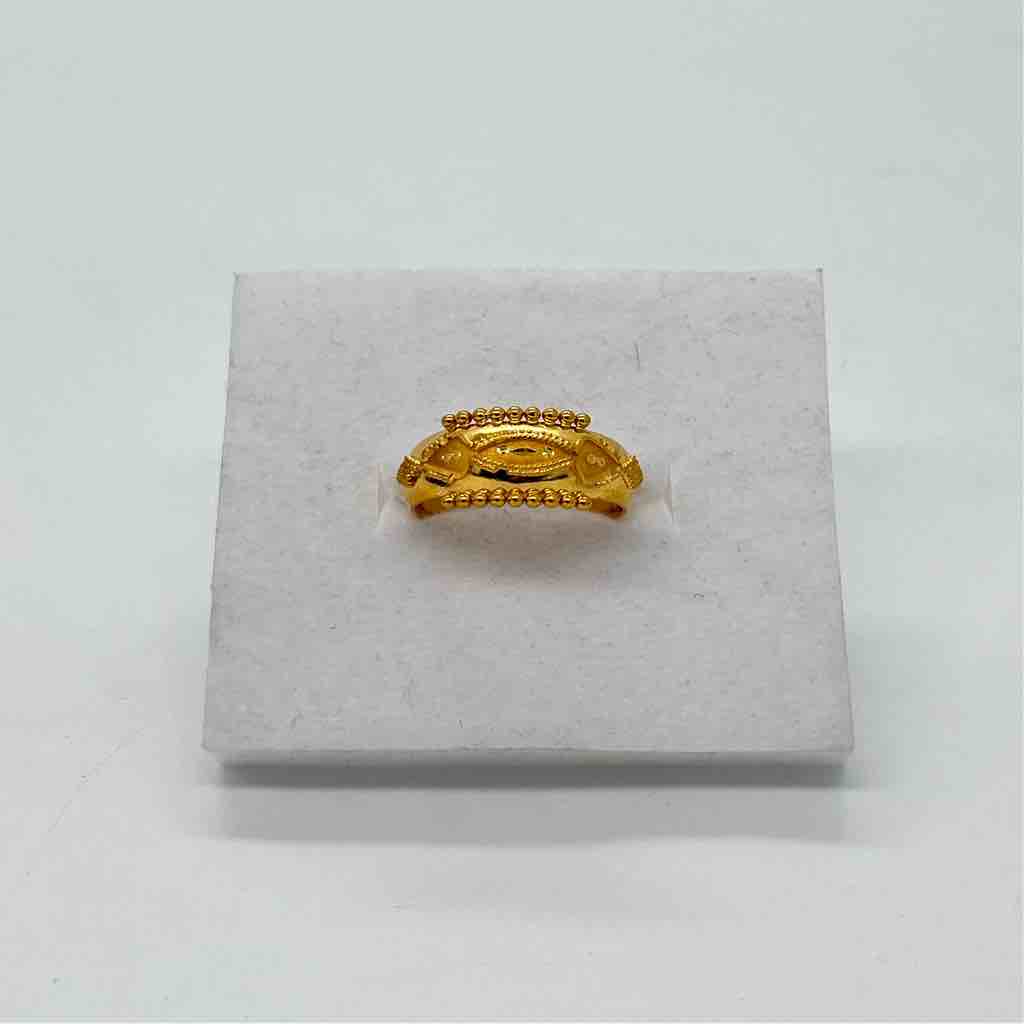10K Yellow Gold Minimalistic Signet Women's Simple Modern Ring | eBay