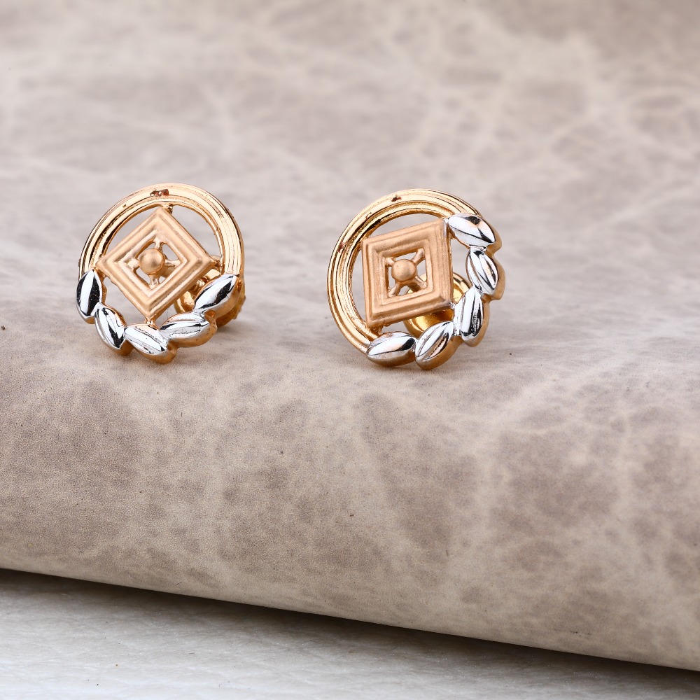 Ladies 75 Rose Gold Designer Fancy Earring -RE07