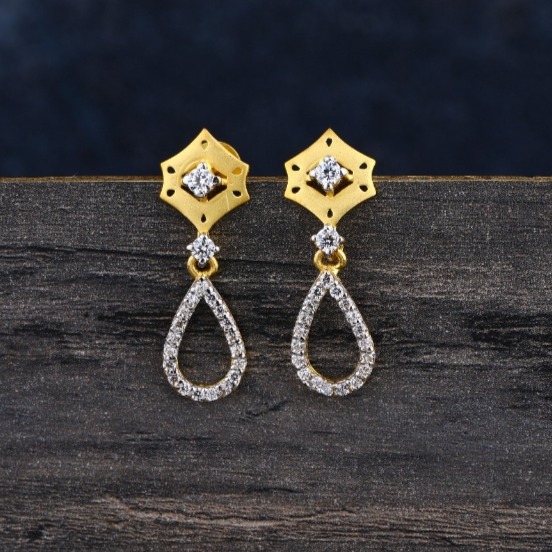 22 carat gold classical ladies earrings RH-LE622