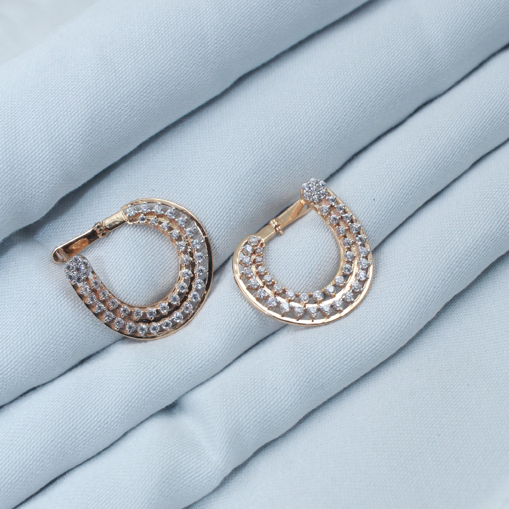 ROSEGOLD ROUND EARRINGS