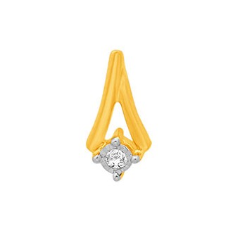 18k gold real diamond fancy earring mga - rde009