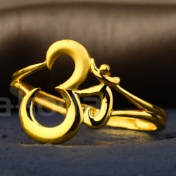 22KT Gold Ladies Plain Ring LPR530