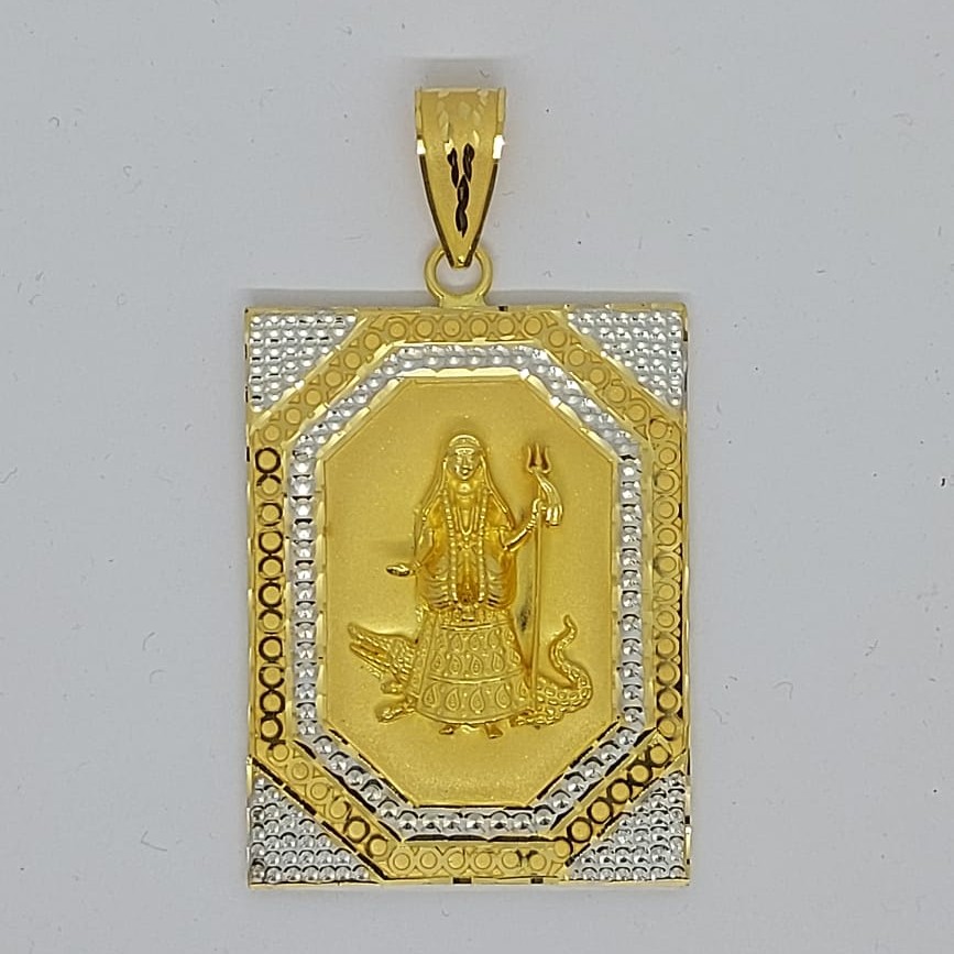 916 Gold Fancy Gent's Khodiyar Maa Pendant
