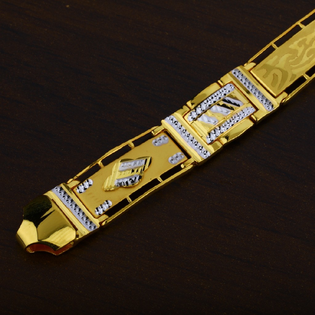Mens 22K Gold Casting Plain Bracelet-MPB40