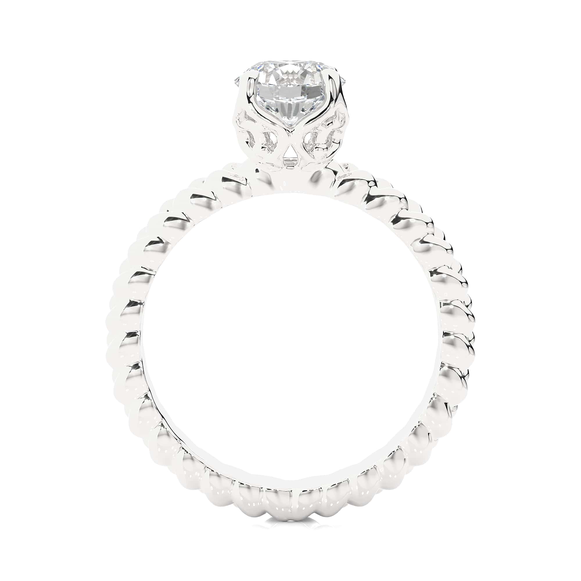 Dazzling Solitaire Ring WG